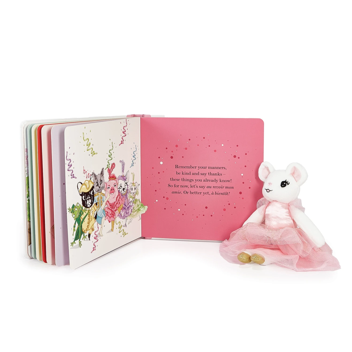 Claris The Mouse: Claris Says Merci & Pink Mini Plush Doll Book Bundle - Image 2
